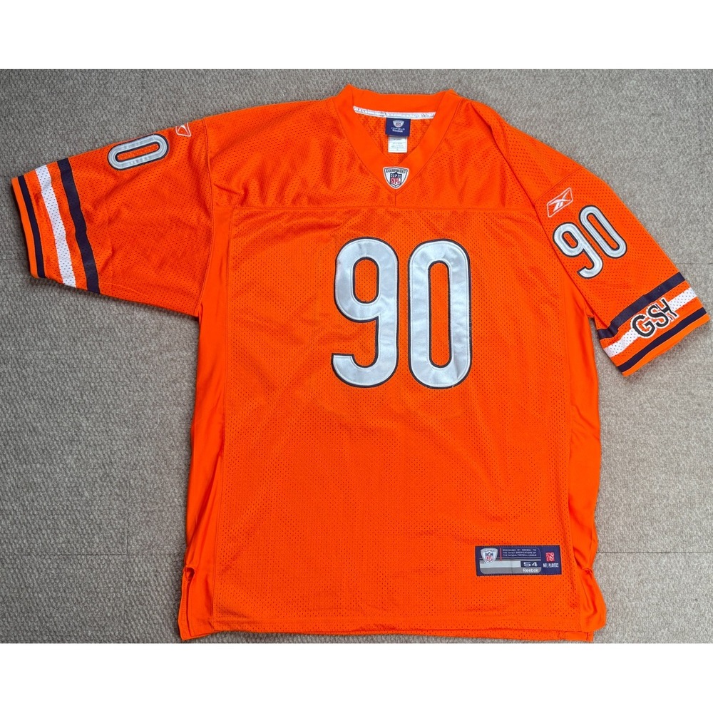 Reebok NFL Chicago Bears #90 Julius Peppers Stitched Football‎ Jersey Size 54